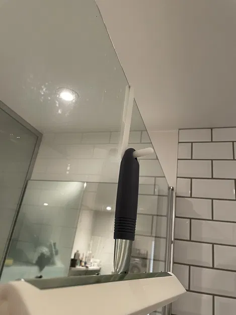 Móc treo gạt nước hoặc bông tắm cho vòi sen kính/nhựa (parametric) - Image 3