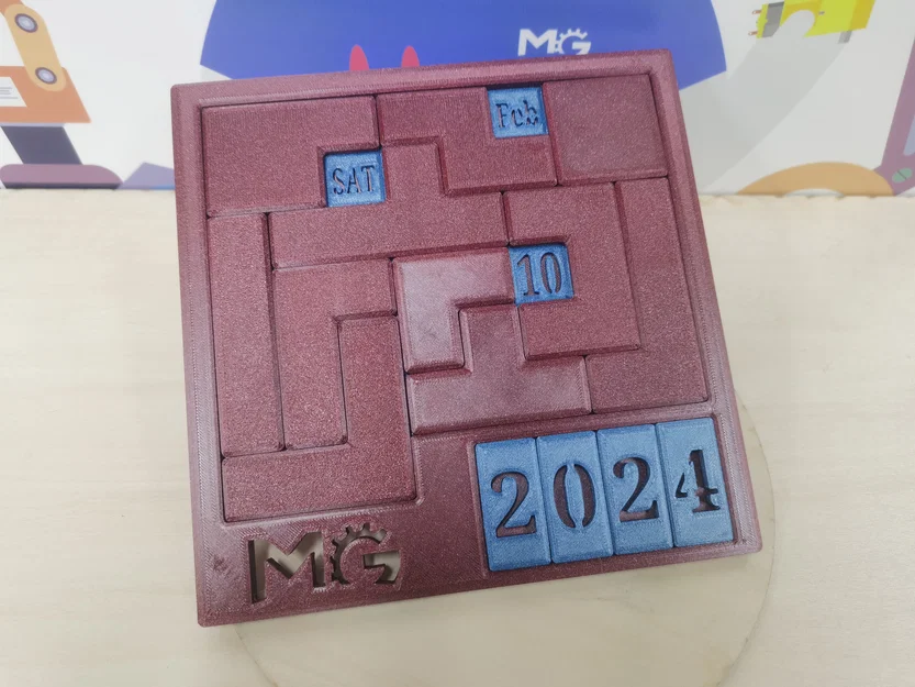 Lịch Puzzle Hàng Ngày 2024 (Không Cần Đa Sắc) - Image 1