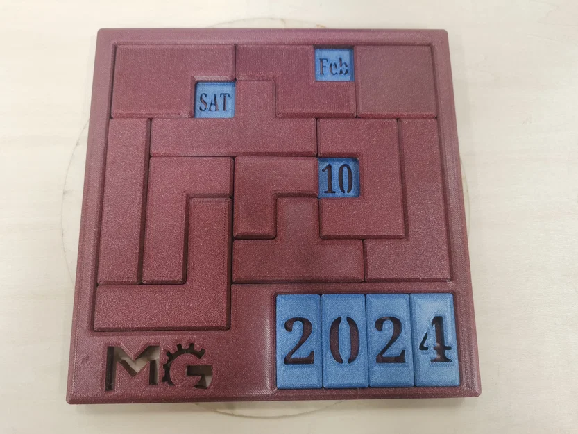 Lịch Puzzle Hàng Ngày 2024 (Không Cần Đa Sắc) - Image 3