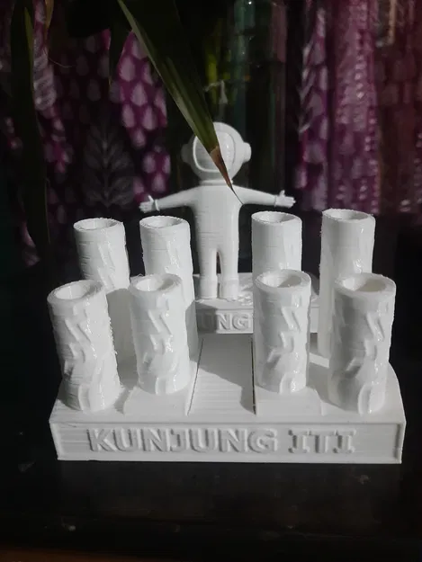 Chân Cắm Bút 8 Khe (In Liền Mạch) - Image 1