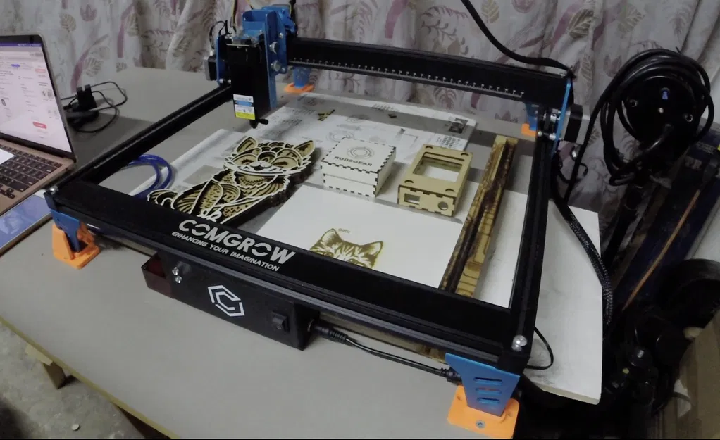 Chân cố định và thước canh nét laser CNC Comgrow Z1 - Image 1