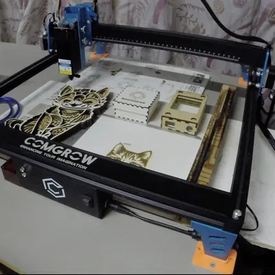 Chân cố định và thước canh nét laser CNC Comgrow Z1