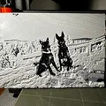 Mô hình Litophane Chó Chăn cừu mùa đông - Thumbnail 2