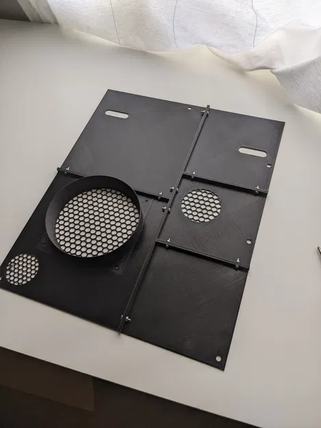 Tấm Ốp Lưng Flashforge Adventurer 5M Pro Có Lưới Tản Nhiệt Quạt 120mm - Image 2