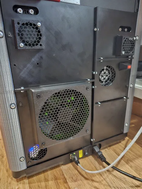 Tấm Mặt Sau Êm Ái! Flashforge Adventurer 5M (AD5M) Có Quạt 120mm & 4010 - Image 1