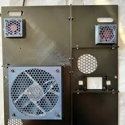 Tấm ốp lưng Flashforge Adventurer 5M (AD5M) Quietmode Chế Thêm Vỏ Buck Converter