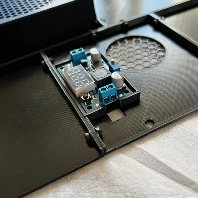 Tấm ốp lưng Flashforge Adventurer 5M (AD5M) Quietmode Chế Thêm Vỏ Buck Converter