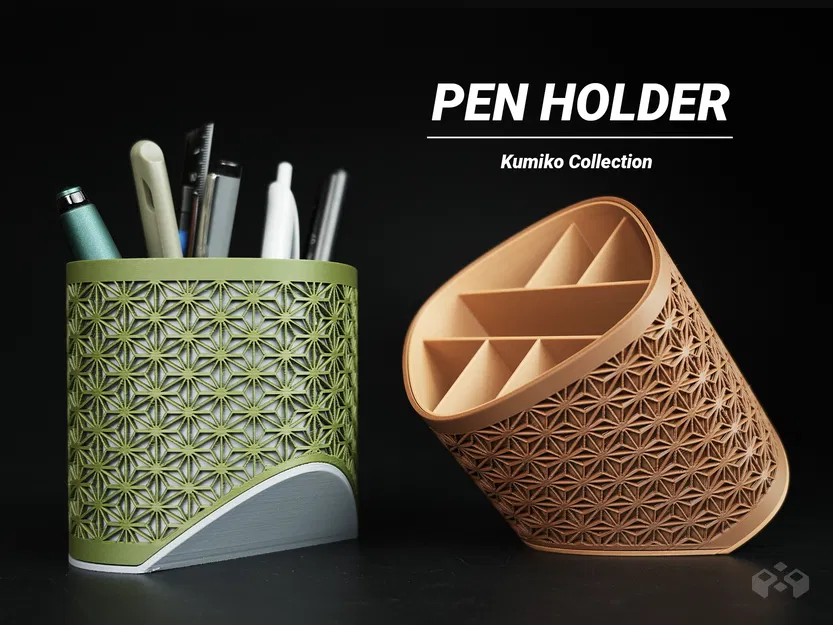 Ống Đựng Bút Kumiko - Kệ Tổ Chức Bàn Làm Việc / Superellipse - Image 1