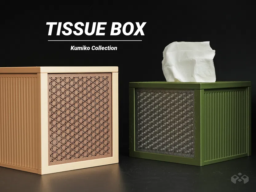 Hộp Đựng Khăn Giấy Kiểu Kumiko - Image 1