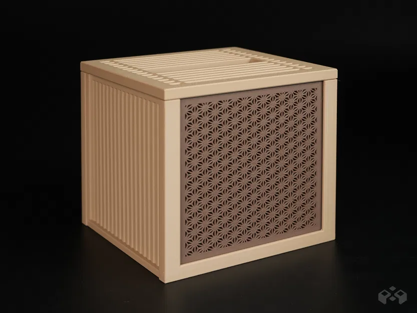 Hộp Đựng Khăn Giấy Kiểu Kumiko - Image 2