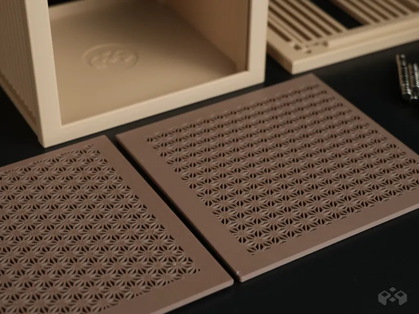 Hộp Đựng Khăn Giấy Kiểu Kumiko - Image 5