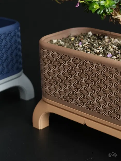 Chậu Cây Bonsai Kumiko Có Chân (Chữ Nhật) - Image 7