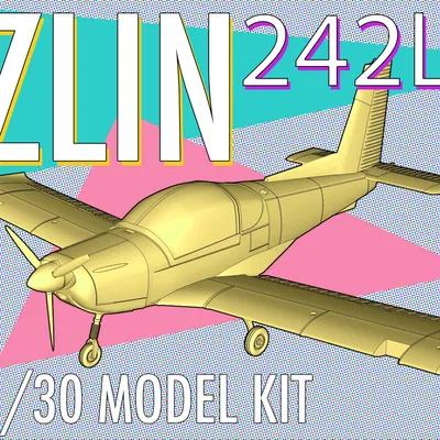 Bộ Kit Mô Hình Máy Bay Zlin 242L