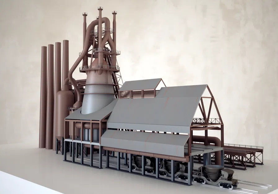 Bộ Kit Mô Hình Lò Cao Tỷ Lệ 1:87/HO/OO - Image 2