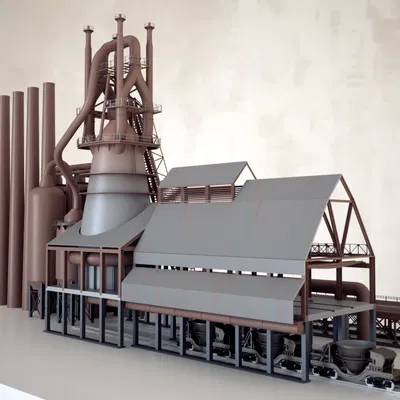 Bộ Kit Mô Hình Lò Cao Tỷ Lệ 1:87/HO/OO