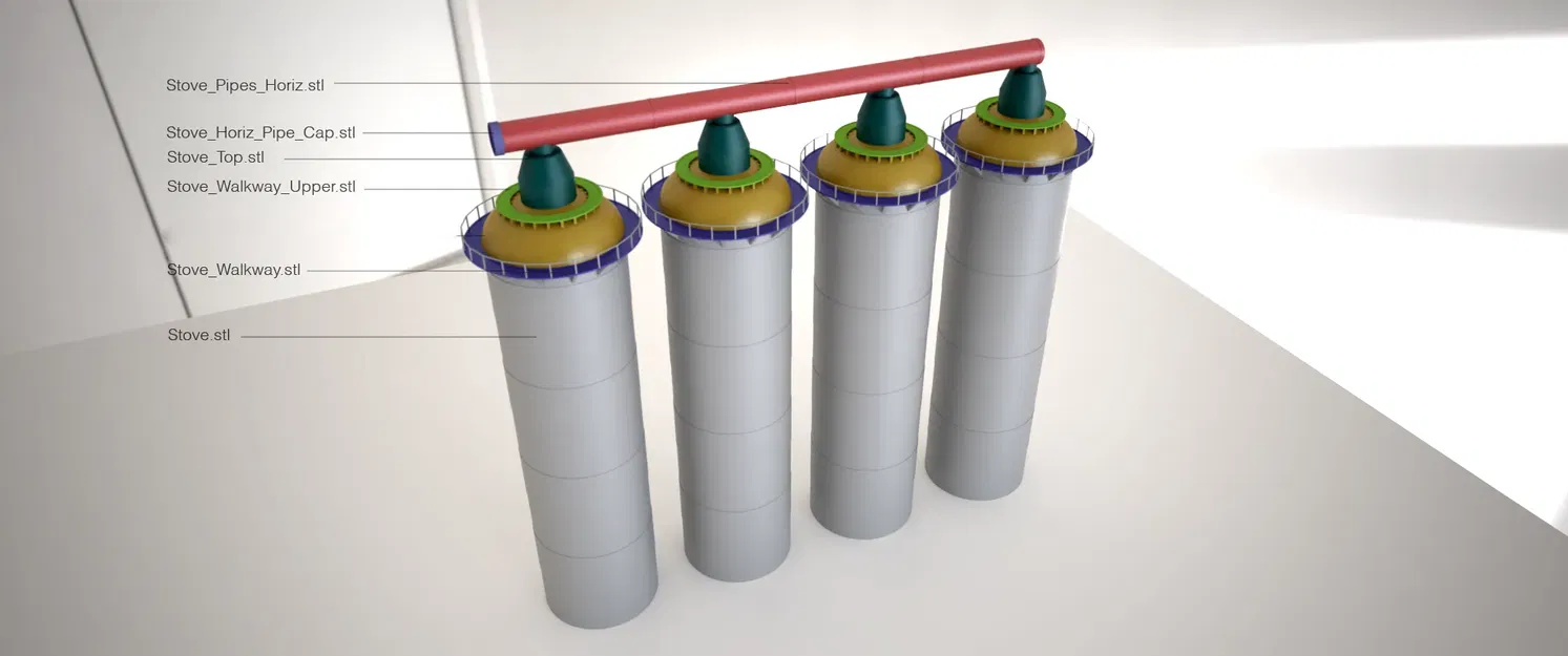 Bộ Kit Mô Hình Lò Cao Tỷ Lệ 1:87/HO/OO - Image 6