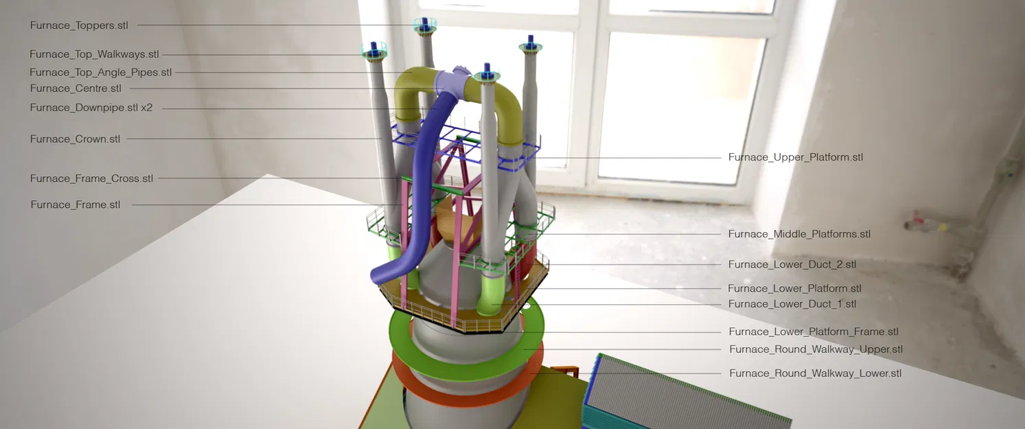 Bộ Kit Mô Hình Lò Cao Tỷ Lệ 1:87/HO/OO - Image 7