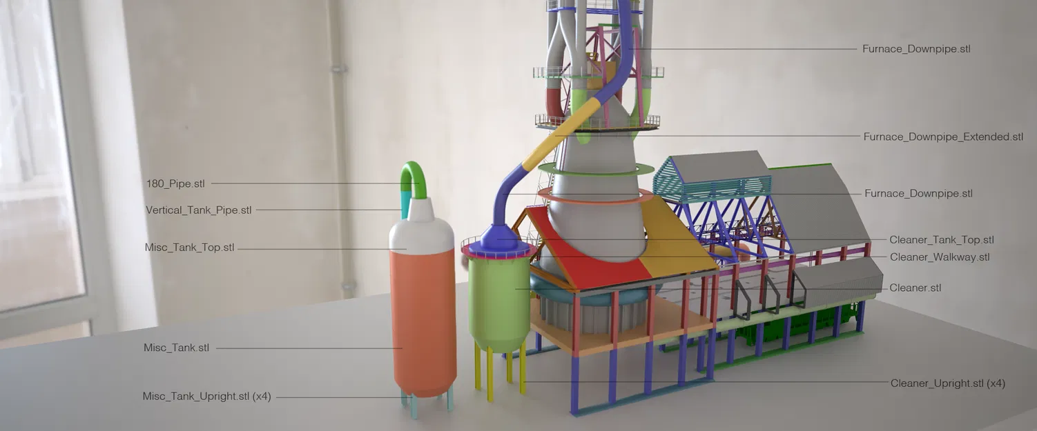 Bộ Kit Mô Hình Lò Cao Tỷ Lệ 1:87/HO/OO - Image 9