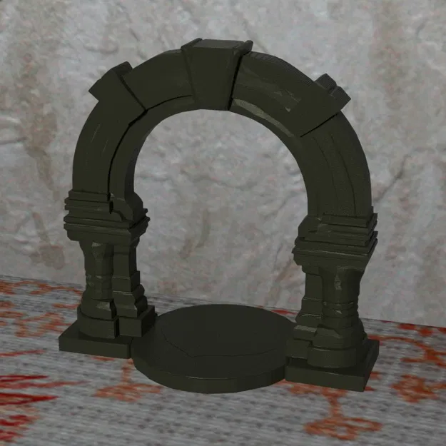 Mô hình Cổng Không Gian Sci-fi Cho Wargame DND - In FDM Không Cần Support - Image 1