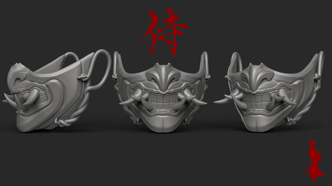 Mặt Nạ Oni - Mặt Quỷ Nhật Bản - Miễn Phí - Image 7