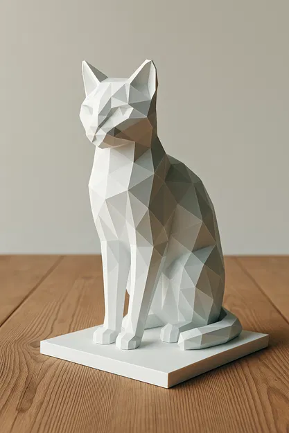 Mèo Low Poly - Image 1