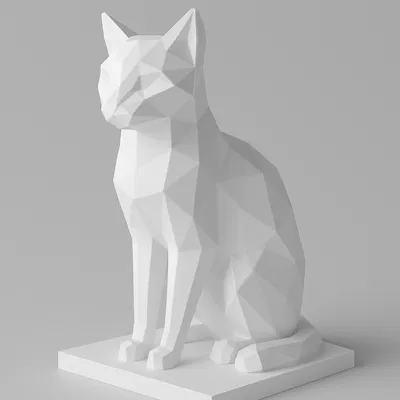 Mèo Low Poly