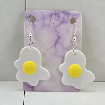 Bông Tai Dưa Hấu, Trứng, Pizza và Bơ - Phần 1 Bông Tai Đồ Ăn - In Lớp Không Cần AMS