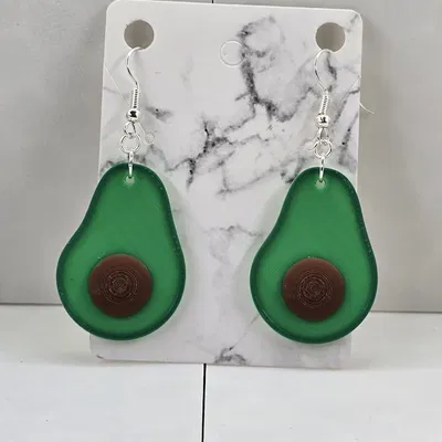 Bông Tai Dưa Hấu, Trứng, Pizza và Bơ - Phần 1 Bông Tai Đồ Ăn - In Lớp Không Cần AMS