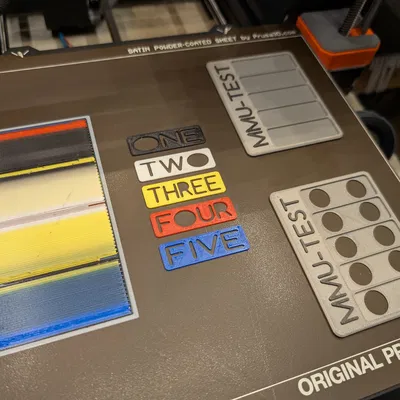 Thử Nghiệm 5 Màu Cho MMU (XL, AMS, v.v.) Có Khay