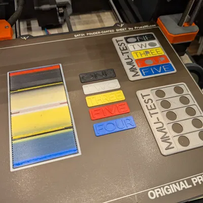 Thử Nghiệm 5 Màu Cho MMU (XL, AMS, v.v.) Có Khay