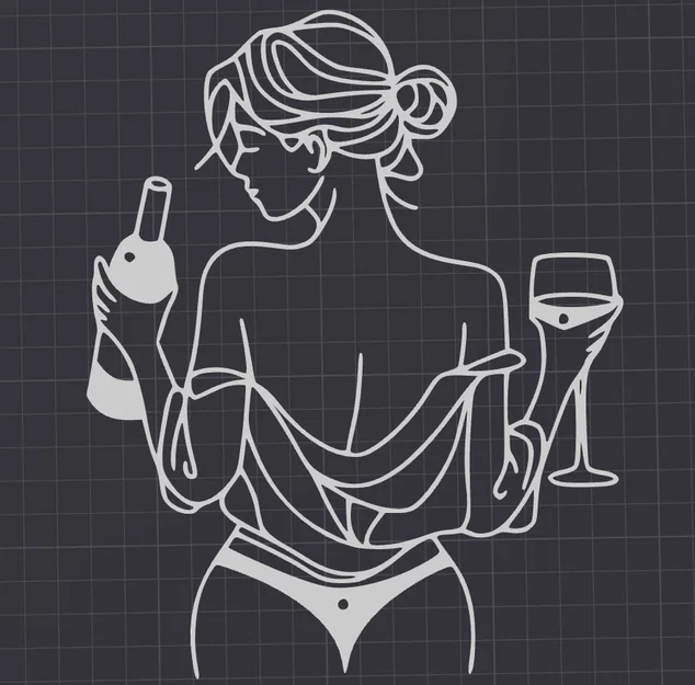 Tranh Treo Tường Hình Bóng Người Phụ Nữ - Image 1