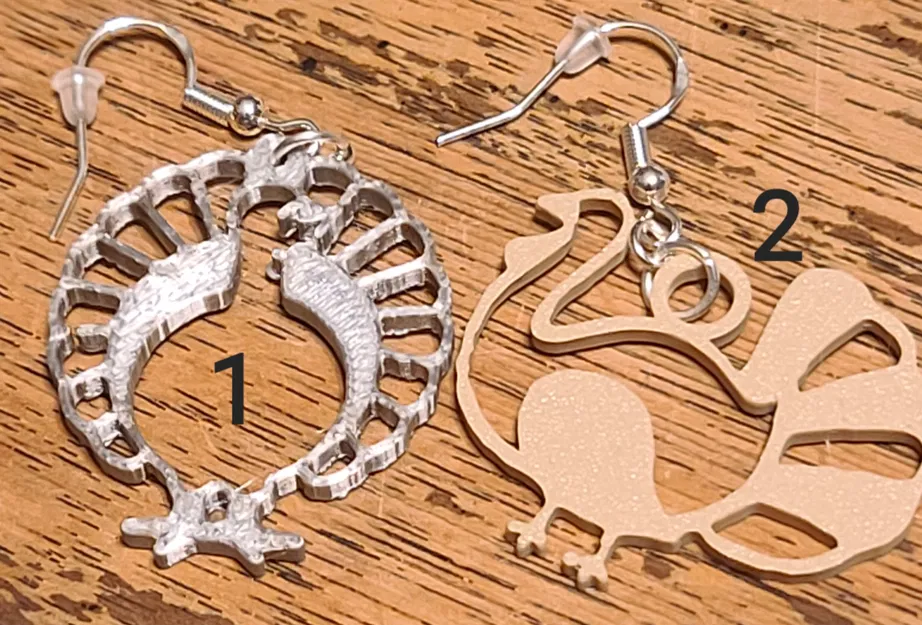 Bông Tai Hình Gà Tây - Image 1