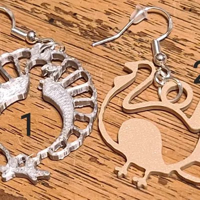 Bông Tai Hình Gà Tây