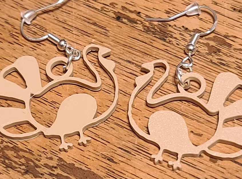 Bông Tai Hình Gà Tây - Image 3