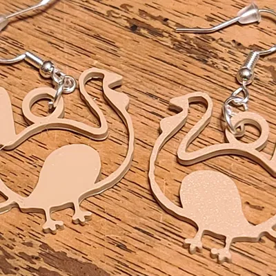 Bông Tai Hình Gà Tây