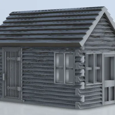 Nhà Gỗ Timber Shed - Mô hình Wargame 28mm