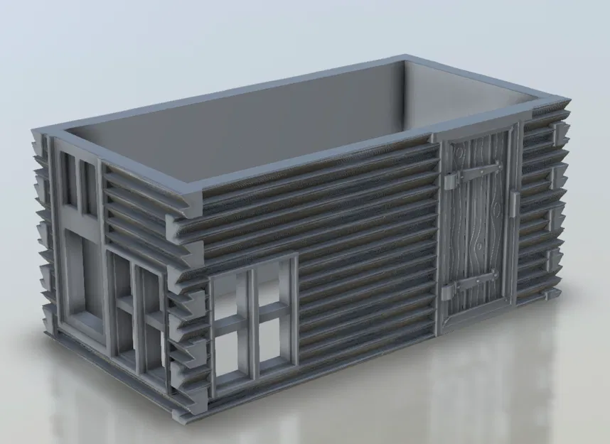 Nhà Gỗ Timber Shed - Mô hình Wargame 28mm - Image 3