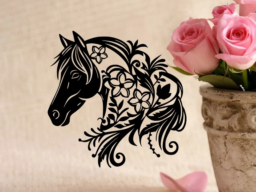 Tranh Hoa Ngựa Treo Tường - Image 1