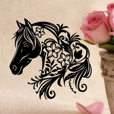 Tranh Hoa Ngựa Treo Tường