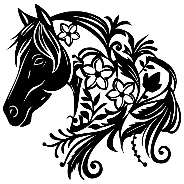 Tranh Hoa Ngựa Treo Tường - Image 2