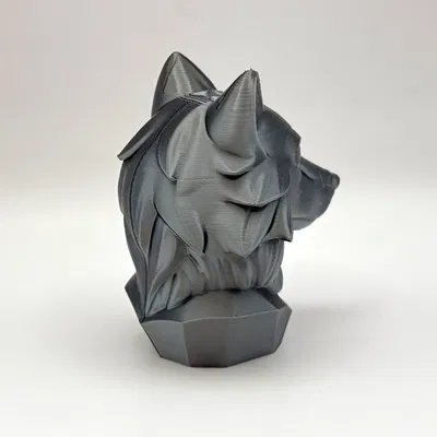 Tượng Đầu Sói Trang Trí