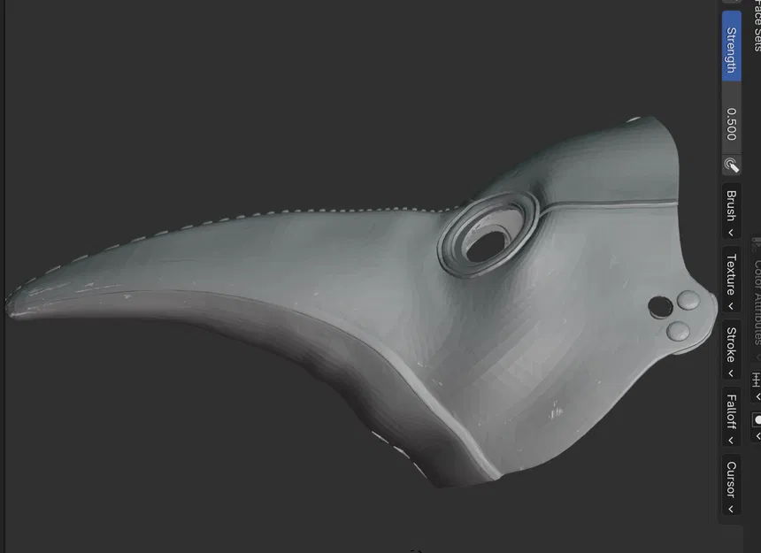 Mặt Nạ Bác Sĩ Dịch Hạch Chỉnh Sửa - Mỏ Dài Hơn - Image 5