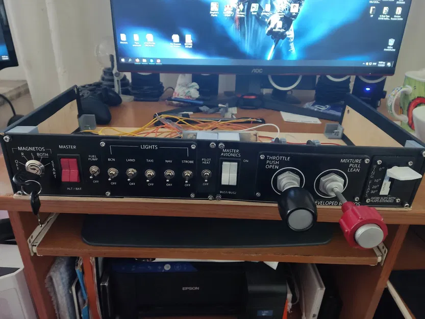 Bảng điều khiển Cessna DIY cho Flight Sim - Image 5