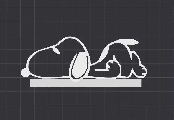 Trang Trí Công Tắc/Ổ Cắm Hình Snoopy – Mô Hình In 3D - Image 2