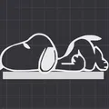 Trang Trí Công Tắc/Ổ Cắm Hình Snoopy – Mô Hình In 3D - Thumbnail 2
