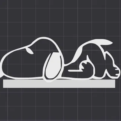 Trang Trí Công Tắc/Ổ Cắm Hình Snoopy – Mô Hình In 3D