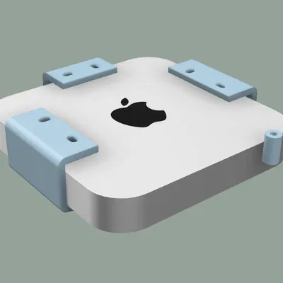 Giá treo Mac mini M1 dưới bàn tối giản (in trên bàn in nhỏ)