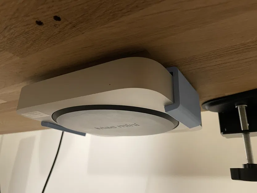 Giá treo Mac mini M1 dưới bàn tối giản (in trên bàn in nhỏ) - Image 4
