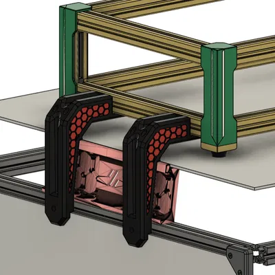 Giá đỡ Box Turtle cho Canopy tophat Voron Trident/2.4