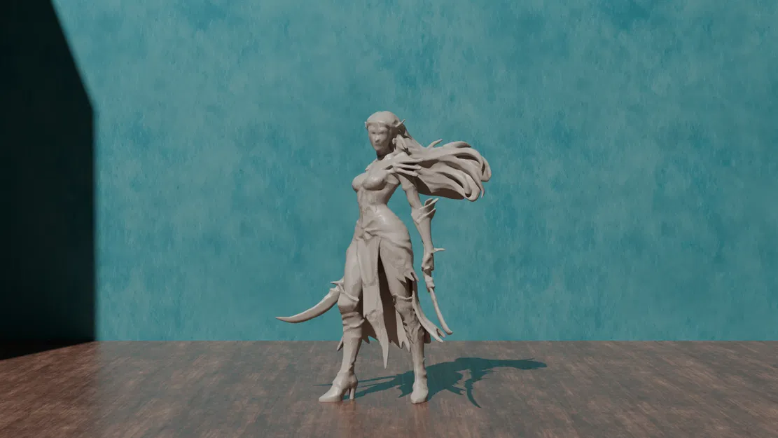 Mô Hình Elf Blade Dancer DnD Nhỏ (Tạo Bởi AI) - Image 1